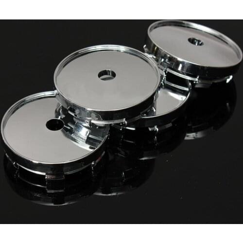 4x 60mm Car Alloy Wheel Center Hub Caps Sticker Tyre Trims For Golf BMW Audi