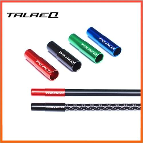 10pcs 4mm 5mm Aluminium Bicycle MTB Road Bike Shift Brake Cable Cap Colorful Cable Bicycle Derailleur Protector End Tip Cap