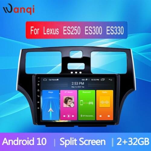 Wanqi Car Multimedia Player Radio For Lexus ES250 ES300 ES330 Video GPS Navigation WiFi BT SWC Android10 No 2 din 1din DVD