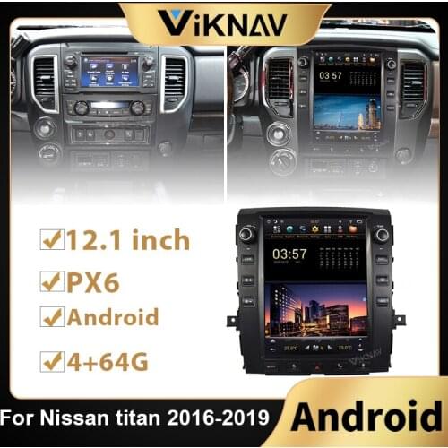 Android car stereo receiver PX6 radio for nissan titan 2016 2017 2018 2019 car multimedia player tape recorder 2din head unit