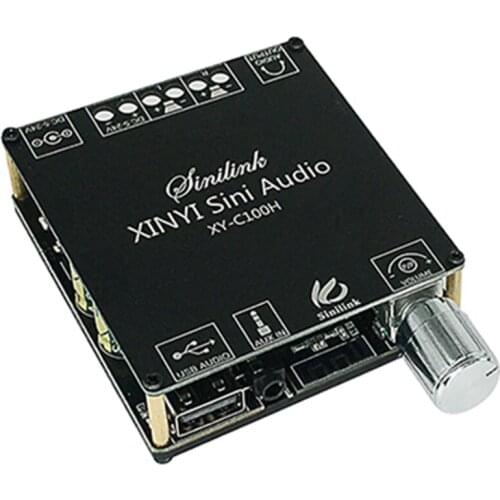 Bluetooth 5.0 Wireless Audio Digital Power Amplifier Stereo Board 100Wx2 TPA3116 Bluetooth Amp Amplificador XY-C100H