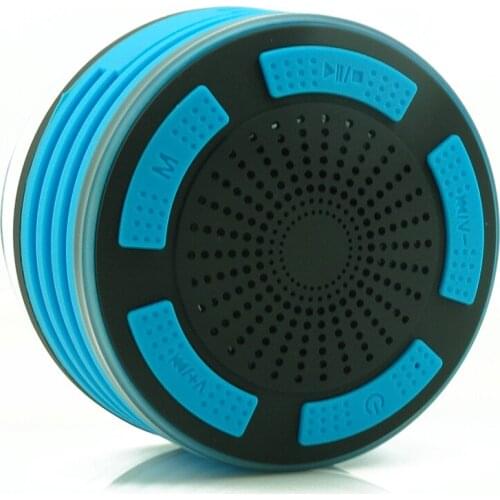 Bluetooth Shower Speakers Portable Waterproof LED Mood Lights Sound Box Mini Column With FM Radio For Smartphone