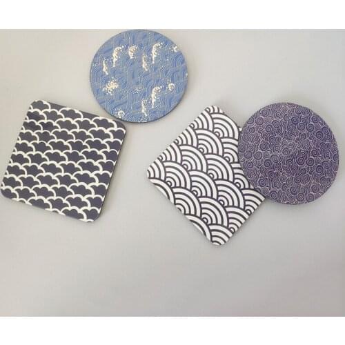 Clouds decor card wooden beer mark coaster natural wood coffee cup pad tea mat customized cafe bar restaurant logo board Signage