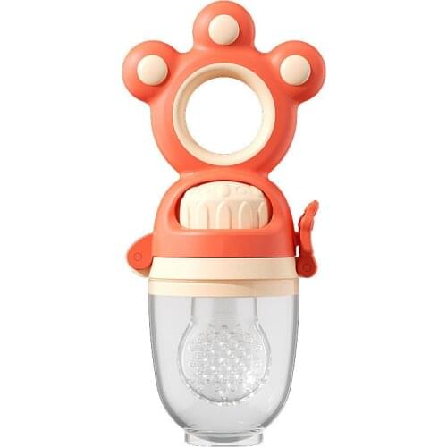 Baby Teether Nipple Fresh Fruit Food Vegetable Bite Bag Pacifier Safe Eat Silicone Feeder Supplement Oral Bottles Teat