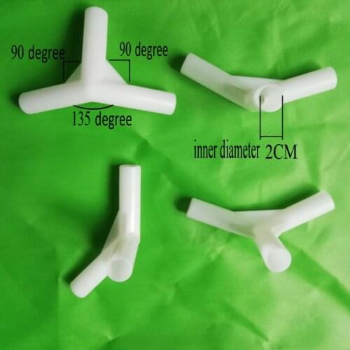 Kids tent joints Inner diaeter 2CM Bracket fittings 135 degree 3D 3 outputs kids game room /pet house support Party supplies