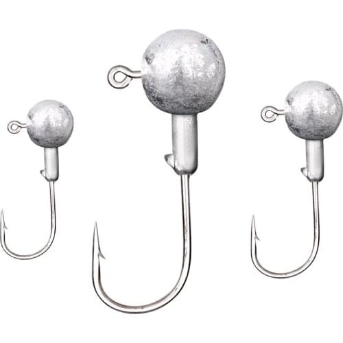 Jig Head 1g 1.5g 2g 2.5g 3.5g 5g 7g 10g 14g 20g Head Hook Jig Fishing Hook Soft Lures Jig Pike Fish Accessories