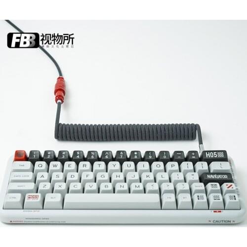 FBB Cables Customized Handmade DIY Detachable Coiled Cable Keyboard Type-C Mini Mirco To USB Connector for Mechanical Keyboard