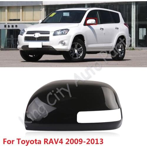 CAPQX For Toyota RAV4 2009-2013 Side RearView Mirror Cover Rearview Mirror Housing Garnish Cap Shell (not paint any color)