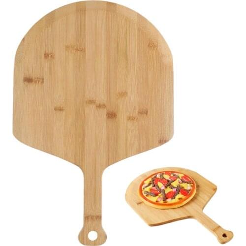 12 Inch Bamboo Pizza Paddle Cheese Steak Baking Tray Cutting Chopping Board Blocks Bakeware Tableware Household Kitchen Tools