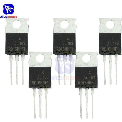Diymore 5 PCS/Lot IC Chips RD16HHF1 3 Pin TO-220 Mosfet Transistor 30 MHz High Quality Integrated Circuit