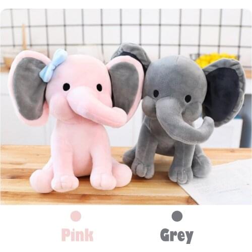 Fashion Animal Plush Elephant Doll Stuffed Elephant Plush Stuffed Toy Soft Pillow Kid Toy Children Room Bed Decoration Birthday