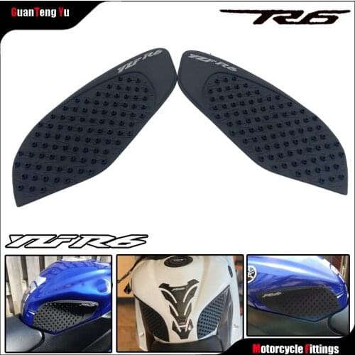 For YAMAHA YZFR6 YZF-R6 YZF R6 2006-2007-2008-2015 New Protector Anti Slip Tank Pad Sticker Gas Knee Grip Traction Side 3M Decal