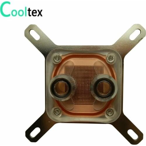 100%New CPU Water Block Water Cooling Cooler Computer For Intel LGA775/1155/1156/1150/1366 With Mounting Screws Recommend