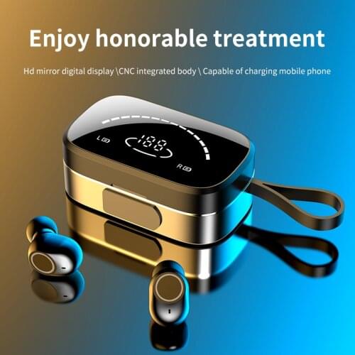 Latest K2 Bluetooth Earphone with Microphone Wireless TWS Earbuds with Mirror Display Airdots Deep bass In-ear Gaming Headphone