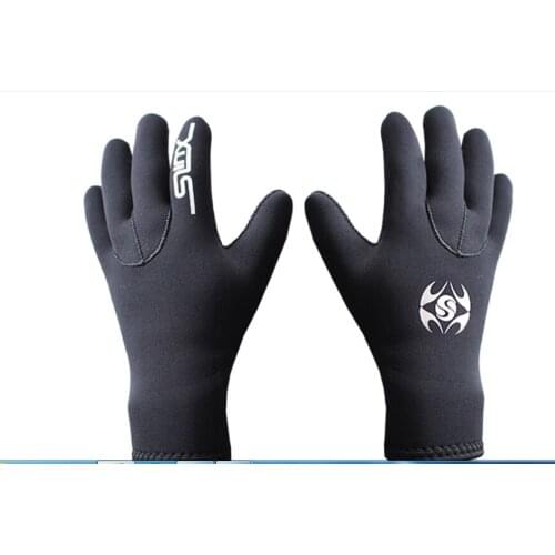 Swimming diving gloves, non-slip wear-resistant fishing diving gloves, warm and cold wetsuit gloves
