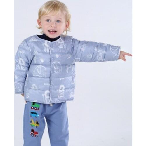 Girls Coat New Christmas Outerwear Winter Girls Jacket Girls Down Clothing Childrens Animal Print Jacket Boys Coats Winter