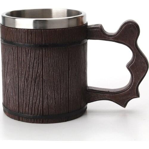 Retro Simulation Wooden Barrel Beer Mug Creative Coffee Cup Personalized Classic