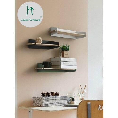 Louis Fashion CD Racks Nordic Wall Hanging Creative Living Room Bedroom Bathroom Wall Decoration Mcaron Seagull Shelf