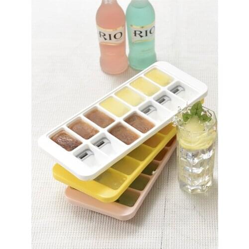 Ice lattice easy to fall off frozen ice cube mold silicone controllable ice box with lid ice mold independent food supplement