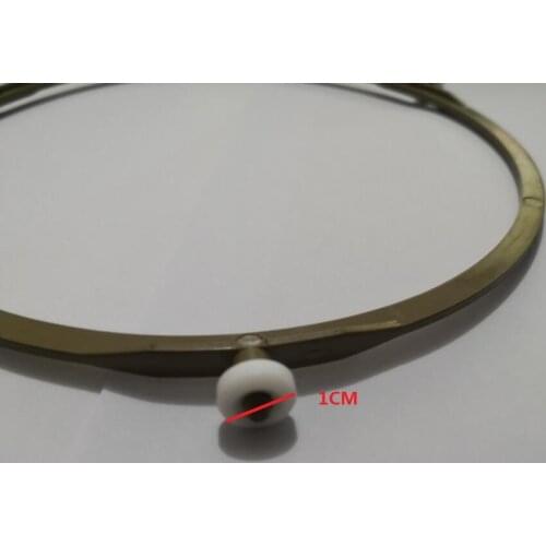 Universal Type 21.7cm Microwave Oven Parts Glass plate Round Ring pulley with 3 small wheels 1.2cm diameter