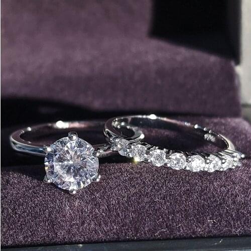 Original Solid Arrivals 925 Sterling Silver AAA Zirconia Women Wedding Engagement Simple Band Ring Wholesale Rings R5498