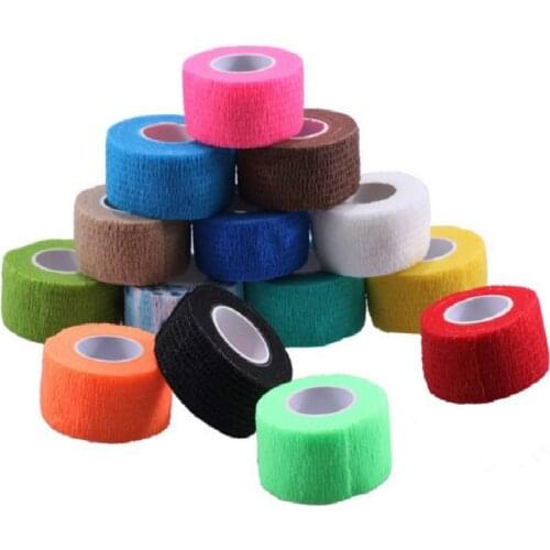 1pc Disposable Self Adhesive Elastic Bandage For Handle With Tube Tightening Of Tattoo Accessories Random Color