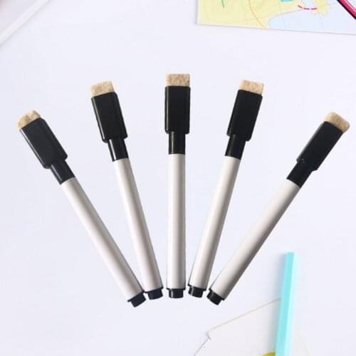 10 Pcs Whiteboard Pen Black Ink Erasable Marker Office School Stationery Supplies 2021 New