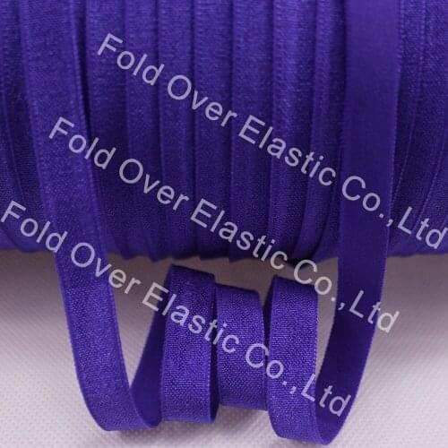 17COLORS 3/8" solid elastic non-fold over elastic 470 Regal Purple 50yards per roll wholesale