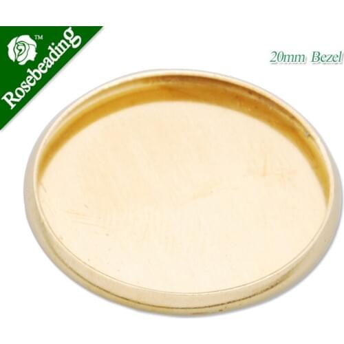 20MM Brass round cabochon setting,raw brass,lead and nickle free,cabochon bezel settings,Pendant Settings,sold 50pcs per lot