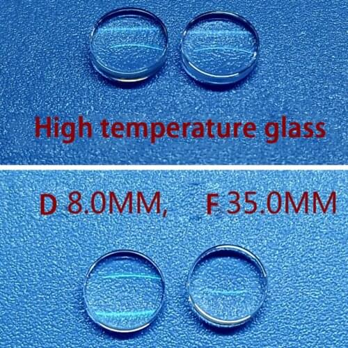 35mm Long Telephoto Diameter 8 Glass Flat Convex Collimating Lens