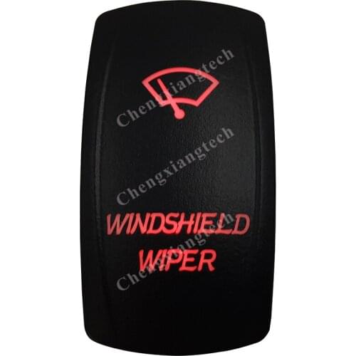 5 Pin ON OFF SPST Red Led Windshiled Wiper Rocker Car Boat Dashboard Light 12v 24v Toggle Switch for Carling ARB Narva 4x4 Style