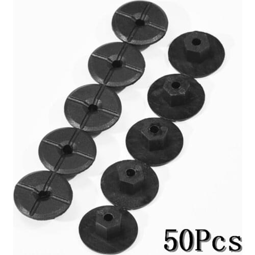 50pcs 4mm Car Fender Flares Mud Flaps Splash Guard Wheel Arch Bumper Panel Fastener Clip For Mercedes Benz