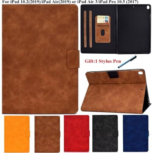 For iPad 10 2 2019 7th Generation Case A2197 A2198 Flip Stand Magnetic Tablet Cover for Apple iPad Air 3 10.5 Pro 10 5 inch Case