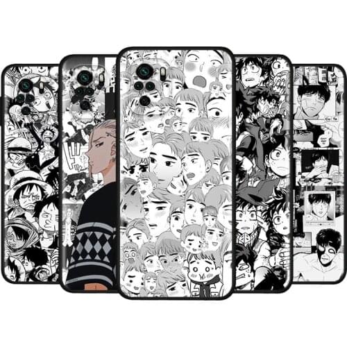 Fashion cartoon boy for Xiaomi Redmi Note 10 10S 9 9T 9S 9Pro Max 8T 8Pro 8 7 6 5 Pro 5A 4X 4 Soft Black Phone Case