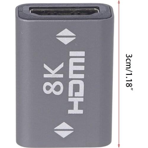 YYDS HDMI-compatible Female to Female Coupler Adapter Extender Max 8K@60hz 1080P Video Sync Support 4K Ethernet TV Box