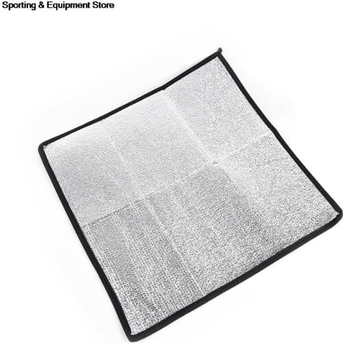 New Waterproof Aluminum Foil EVA Camping Mat Foldable Folding Sleeping Picnic Beach Mattress Outdoor Mat Pad 50*50*0.25cm