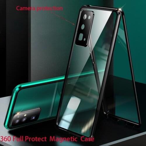 Magnetic metal Case For huawei p40 pro P30 Mate 30 honor 30 pro plus Cover 360 Full Phone Coque Funda Camera protection