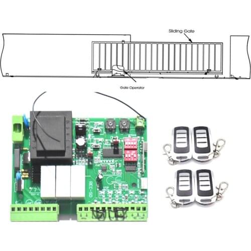 NC Sliding Door Gate motor controller circuit board electronic card for sliding gate opener 220V AC model