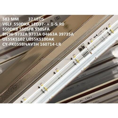 New 2 PCS LED backlight strip for Samsung UE55K5102 UE55K5100 LOUVRE 55" 160714-L R BN96-39732A 39733A V6LF_550SFA 550SFB_LED37