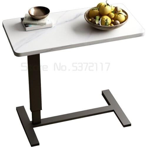 Solid wood household movable folding laptop lift sofa space saving desk