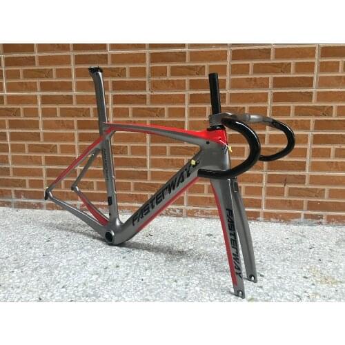 Six colors fasterway XR4 taiwan made T1100 UD weaves bike carbon frame road:Frame+Seat post+Fork+Clamp+Headset,ems free shipping