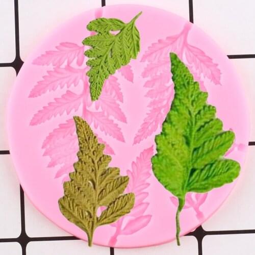 Sugarcraft Leaf Silicone Mold Mimosa Fondant Molds DIY Wedding Cake Decorating Tools Candy Resin Clay Chocolate Gumpaste Moulds