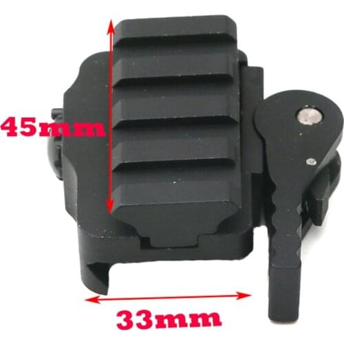 Tactical 1/2'' 20mm Weaver Picatinny Orbit Adapter 4 Slot Quick QD Detachable Lever Lock Installation Rifle Red Dot Sight Scope