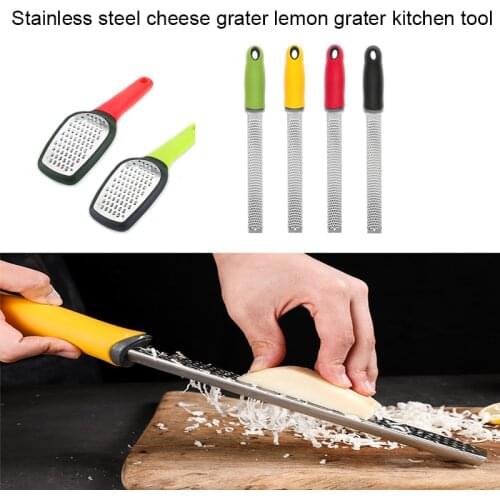 Citrus Lemon Zester Cheese Grater Stainless Steel Mill Cheese Grater Tools Chocolate Lemon Zester Fruit Peeler Kitchen Gadgets