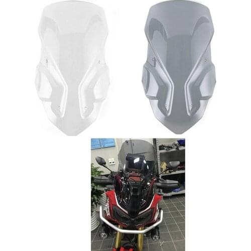 Motorcycle Front Windshield Wind Deflector Parts For Honda CRF1000L 2016 2017 2018 2019 Smoke Clear
