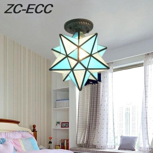 ZC-ECC Pentagram Stairs Entrance Lights Aisle Corridor Balcony Ceiling Lights Bedroom Dining Nordic Star Lights Free Shipping