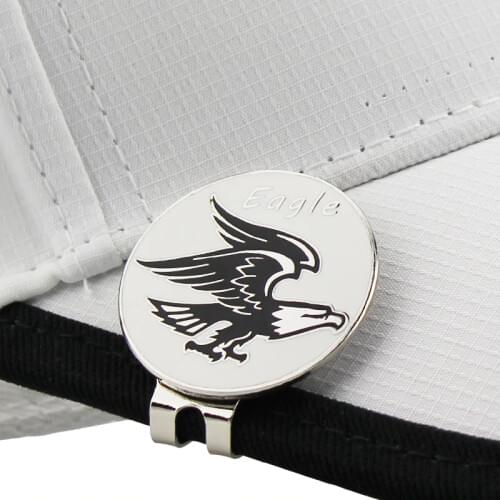 1.18" Black Eagle Golf Ball Mark w Magnetic Golf Hat Clip White Black 30 mm Golf Marker Training Aids Drop Ship