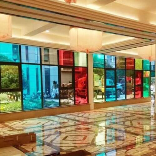 10-color color transparent window film self-adhesive glass decoration household decoration film heat insulation light transm