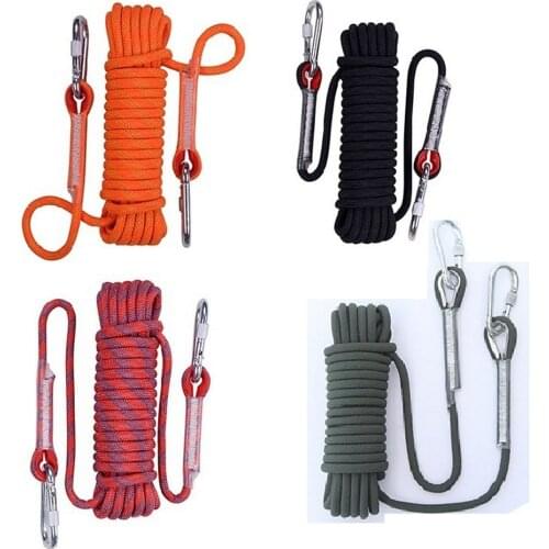 10m/20m/30m Climbing Rope Rock Climbing Cord Outdoor Hiking High Strength Safety Sling Cord Rappelling Rope Equipment Tool