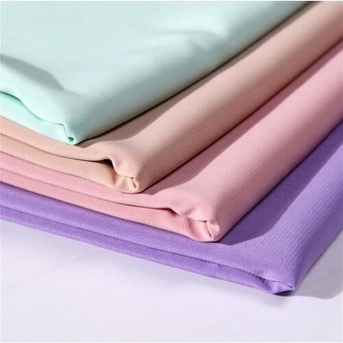 10 meters 100D stretch chiffon fabric Spring and summer dresses clothing solid color Plain chiffon fabric